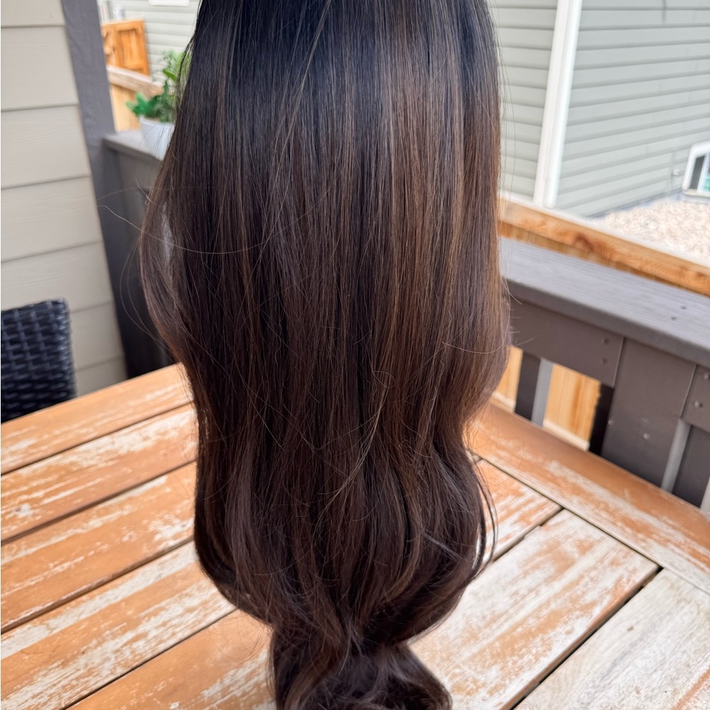 Nel’s Wig - Elegant Black/Brown Hair Wig